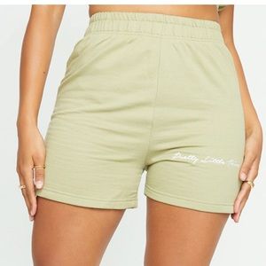 Sage sweat shorts